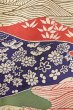Photo7: O0826U Vintage Japanese kimono   Multi Color KOMON dyed for women / Silk. Chrysanthemum,   (Grade B) (7)
