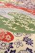 Photo8: O0826U Vintage Japanese kimono   Multi Color KOMON dyed for women / Silk. Chrysanthemum,   (Grade B) (8)