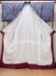 Photo2: Mint O0826Z Vintage Japanese kimono  Grayish Purple KOMON dyed for women / Silk. Peony,   (Grade A) (2)