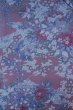 Photo3: Mint O0826Z Vintage Japanese kimono  Grayish Purple KOMON dyed for women / Silk. Peony,   (Grade A) (3)