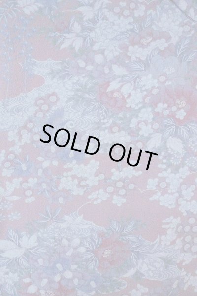 Photo4: Mint O0826Z Vintage Japanese kimono  Grayish Purple KOMON dyed for women / Silk. Peony,   (Grade A) (4)