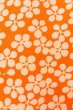 Photo7: O0827C Used Japanese kimono  Pale Orange KOMON dyed for women / Silk. Flower   (Grade B) (7)