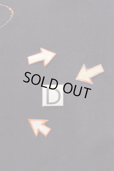 Photo16: O0902A Vintage Japanese kimono   Black HAORI short jacket for women / Silk. Court carriage,   (Grade B) (16)