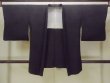 Photo1: Mint O0902C Vintage Japanese kimono   Black HAORI short jacket for women / Silk.    (Grade A) (1)