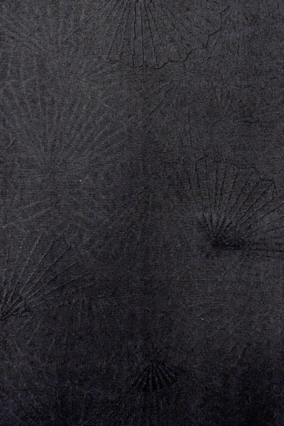 Photo6: Mint O0902C Vintage Japanese kimono   Black HAORI short jacket for women / Silk.    (Grade A) (6)