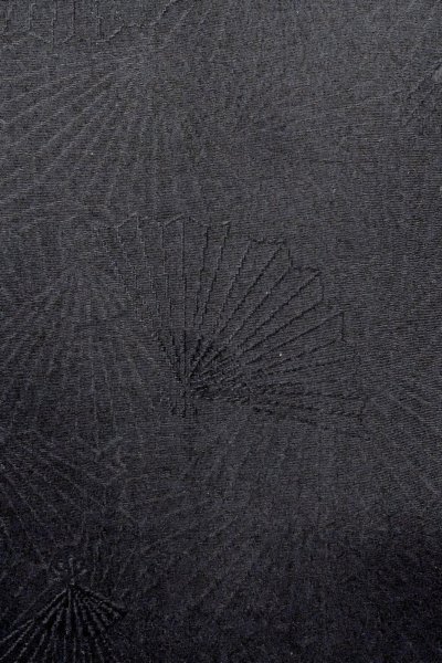 Photo8: Mint O0902C Vintage Japanese kimono   Black HAORI short jacket for women / Silk.    (Grade A) (8)