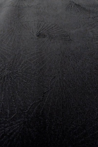 Photo10: Mint O0902C Vintage Japanese kimono   Black HAORI short jacket for women / Silk.    (Grade A) (10)