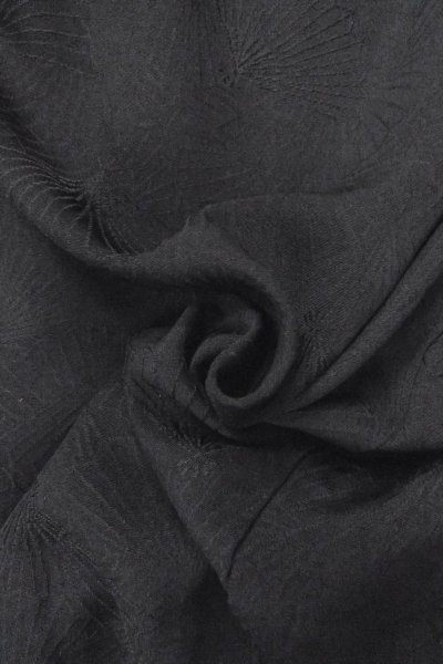 Photo12: Mint O0902C Vintage Japanese kimono   Black HAORI short jacket for women / Silk.    (Grade A) (12)