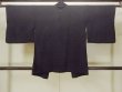 Photo2: Mint O0902D Vintage Japanese kimono   Black HAORI short jacket for women / Silk. Flower,   (Grade A) (2)