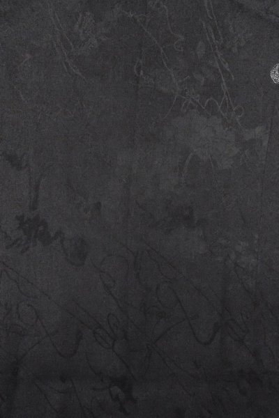 Photo4: Mint O0902D Vintage Japanese kimono   Black HAORI short jacket for women / Silk. Flower,   (Grade A) (4)