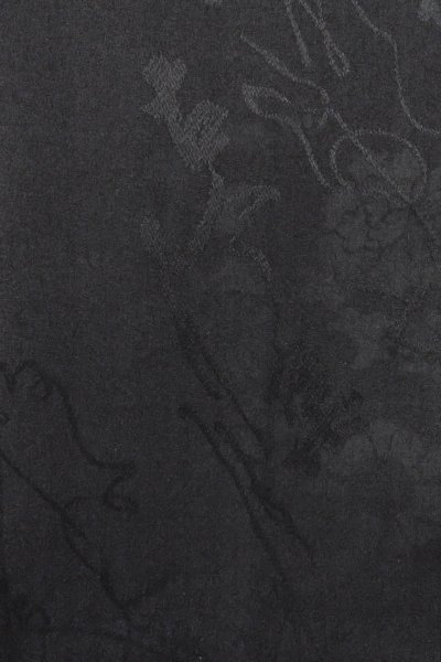 Photo7: Mint O0902D Vintage Japanese kimono   Black HAORI short jacket for women / Silk. Flower,   (Grade A) (7)