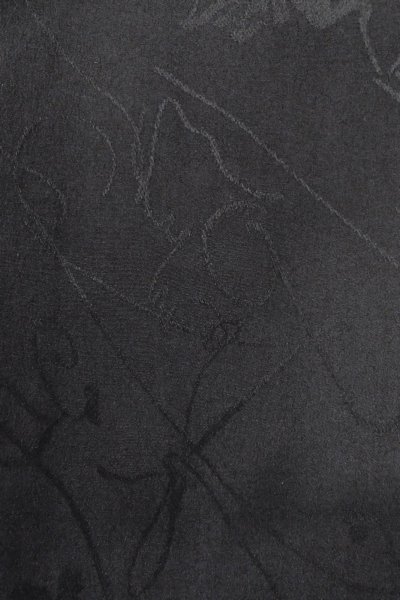 Photo8: Mint O0902D Vintage Japanese kimono   Black HAORI short jacket for women / Silk. Flower,   (Grade A) (8)