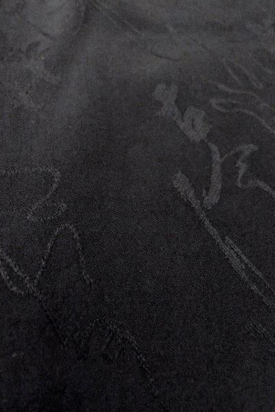 Photo11: Mint O0902D Vintage Japanese kimono   Black HAORI short jacket for women / Silk. Flower,   (Grade A) (11)