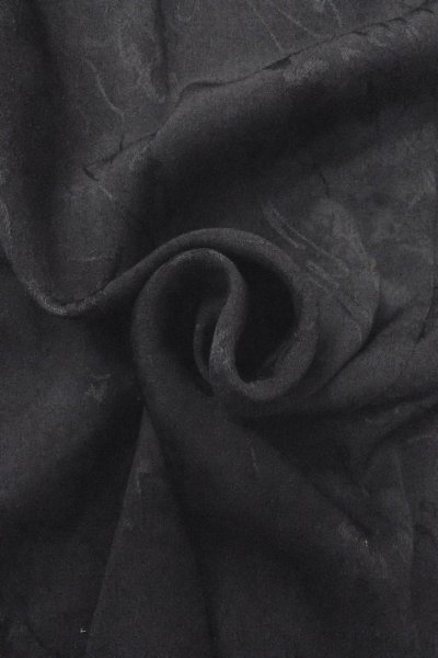 Photo13: Mint O0902D Vintage Japanese kimono   Black HAORI short jacket for women / Silk. Flower,   (Grade A) (13)