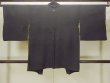 Photo2: O0902E Vintage Japanese kimono   Black HAORI short jacket for women / Silk.    (Grade B) (2)