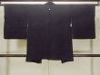 Photo2: O0902G Vintage Japanese kimono   Black HAORI short jacket for women / Silk.    (Grade B) (2)