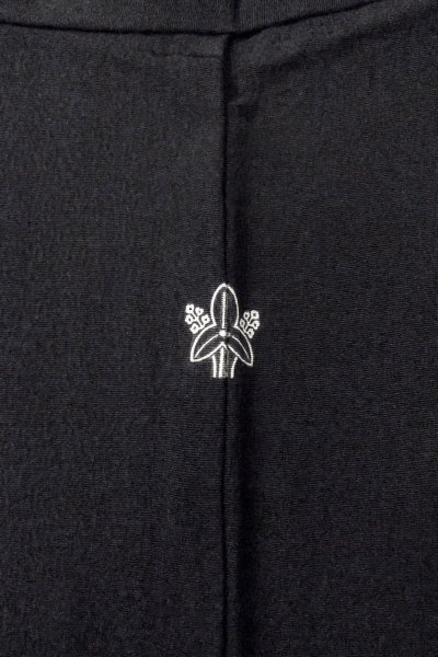 Photo3: O0902I Vintage Japanese kimono   Black HAORI short jacket for women / Silk.    (Grade B) (3)