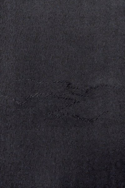 Photo8: O0902I Vintage Japanese kimono   Black HAORI short jacket for women / Silk.    (Grade B) (8)