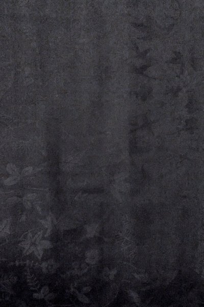 Photo5: O0902J Vintage Japanese kimono   Black HAORI short jacket for women / Silk. Leaf,   (Grade B) (5)