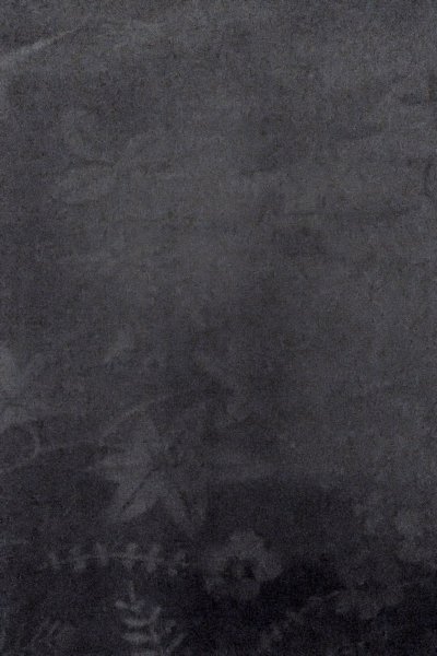 Photo6: O0902J Vintage Japanese kimono   Black HAORI short jacket for women / Silk. Leaf,   (Grade B) (6)