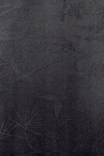 Photo7: O0902J Vintage Japanese kimono   Black HAORI short jacket for women / Silk. Leaf,   (Grade B) (7)