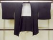 Photo1: Mint O0902K Vintage Japanese kimono   Black HAORI short jacket for women / Silk.    (Grade A) (1)