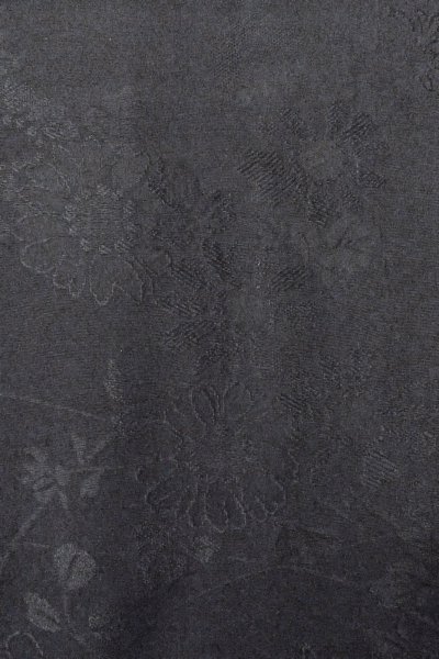 Photo8: Mint O0902K Vintage Japanese kimono   Black HAORI short jacket for women / Silk.    (Grade A) (8)