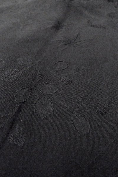 Photo10: Mint O0902K Vintage Japanese kimono   Black HAORI short jacket for women / Silk.    (Grade A) (10)