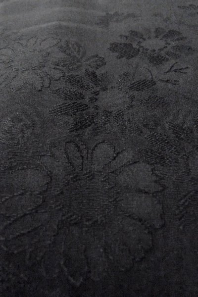 Photo11: Mint O0902K Vintage Japanese kimono   Black HAORI short jacket for women / Silk.    (Grade A) (11)