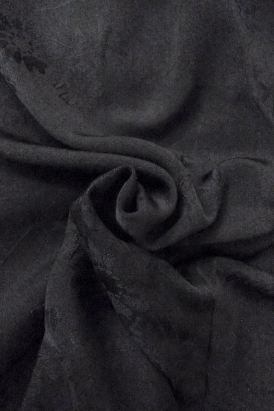 Photo13: Mint O0902K Vintage Japanese kimono   Black HAORI short jacket for women / Silk.    (Grade A) (13)