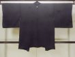 Photo2: Mint O0902L Vintage Japanese kimono   Black HAORI short jacket for women / Silk.  Base woven pattern : Letters  (Grade A) (2)