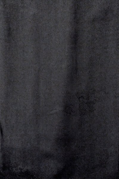 Photo5: Mint O0902L Vintage Japanese kimono   Black HAORI short jacket for women / Silk.  Base woven pattern : Letters  (Grade A) (5)