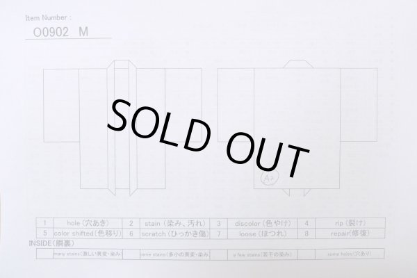 Photo14: O0902M Vintage Japanese kimono   Black HAORI short jacket for women / Silk. Line   (Grade B) (14)