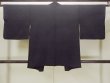 Photo2: O0902N Vintage Japanese kimono   Black HAORI short jacket for women / Silk. Abstract pattern   (Grade B) (2)