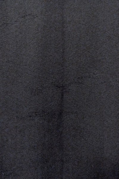 Photo7: O0902N Vintage Japanese kimono   Black HAORI short jacket for women / Silk. Abstract pattern   (Grade B) (7)