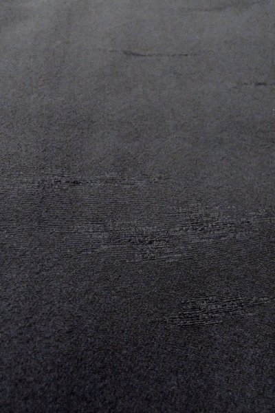 Photo9: O0902N Vintage Japanese kimono   Black HAORI short jacket for women / Silk. Abstract pattern   (Grade B) (9)