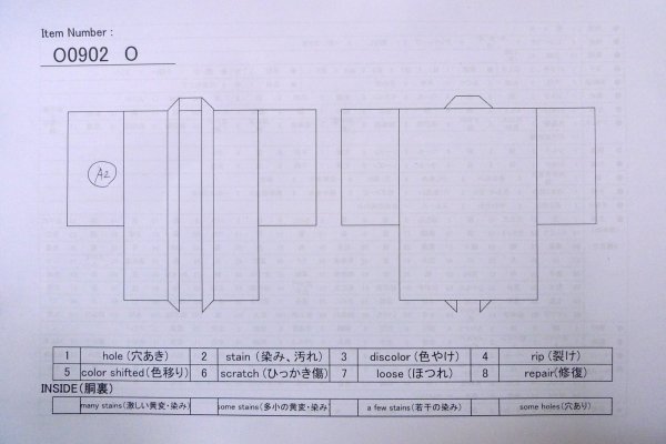 Photo14: O0902O Vintage Japanese kimono   Black HAORI short jacket for women / Silk. Cloud   (Grade B) (14)