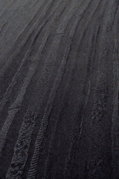 Photo8: O0902P Vintage Japanese kimono   Black HAORI short jacket for women / Silk.    (Grade B) (8)