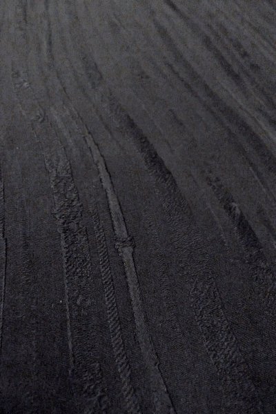 Photo10: O0902P Vintage Japanese kimono   Black HAORI short jacket for women / Silk.    (Grade B) (10)