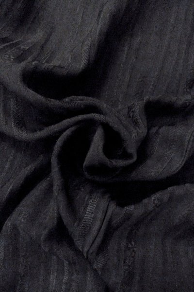 Photo11: O0902P Vintage Japanese kimono   Black HAORI short jacket for women / Silk.    (Grade B) (11)