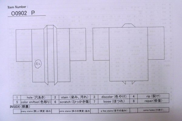 Photo13: O0902P Vintage Japanese kimono   Black HAORI short jacket for women / Silk.    (Grade B) (13)