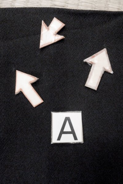 Photo15: O0902Q Vintage Japanese kimono   Black HAORI short jacket for women / Synthetic.  Base woven pattern : Lotus  (Grade B) (15)