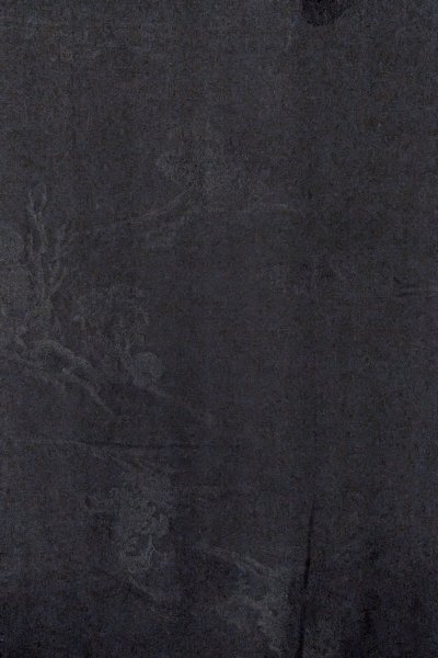 Photo5: Mint O0902R Vintage Japanese kimono   Black HAORI short jacket for women / Silk. River   (Grade A) (5)