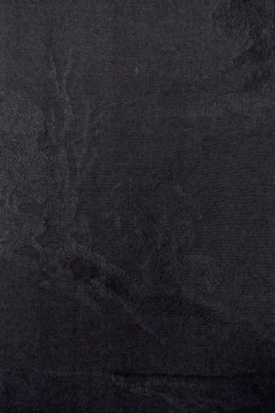 Photo6: Mint O0902R Vintage Japanese kimono   Black HAORI short jacket for women / Silk. River   (Grade A) (6)