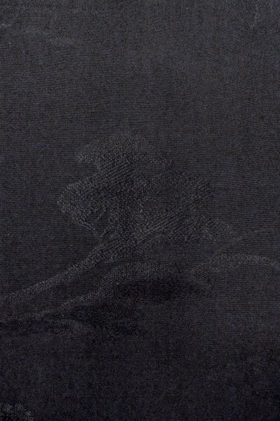 Photo8: Mint O0902R Vintage Japanese kimono   Black HAORI short jacket for women / Silk. River   (Grade A) (8)