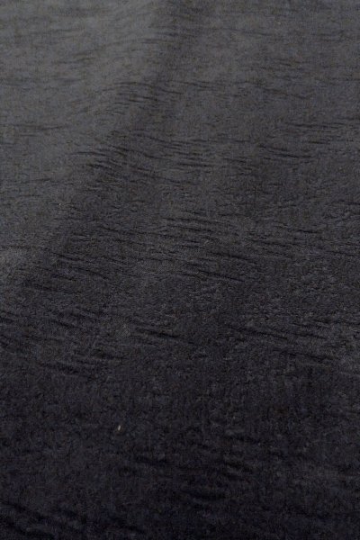 Photo9: O0902S Vintage Japanese kimono   Black HAORI short jacket for women / Silk.    (Grade B) (9)