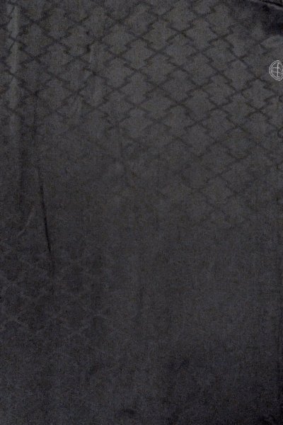 Photo4: O0902T Vintage Japanese kimono   Black HAORI short jacket for women / Silk.    (Grade D) (4)