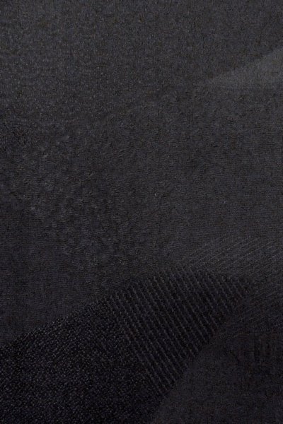 Photo6: Mint O0902U Vintage Japanese kimono   Black HAORI short jacket for women / Silk.    (Grade A) (6)