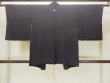 Photo2: O0902V Vintage Japanese kimono   Black HAORI short jacket for women / Silk.    (Grade B) (2)