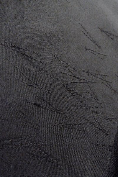 Photo9: O0902V Vintage Japanese kimono   Black HAORI short jacket for women / Silk.    (Grade B) (9)